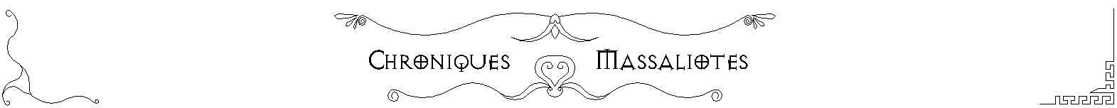 Les deux coins de l'en-tête renversés, pelte entre deux parties d'une palmette reliées par deux rinceaux étirés surlignant le lien, appropriation celte du motif soulignant. 